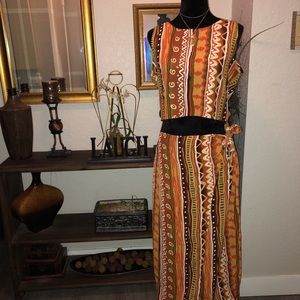 Zoey & Beth Safari 2-Piece Wrap Set